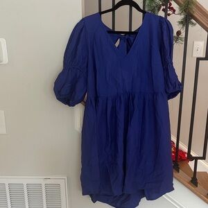 Eloquii Cobalt Blue V-Neck Dress 18/20